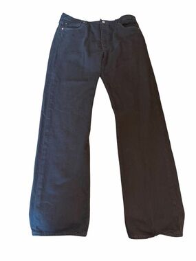Levi’s 501 Original Fit Black Jeans Mens 36x34 Straight Leg Button Fly Denim